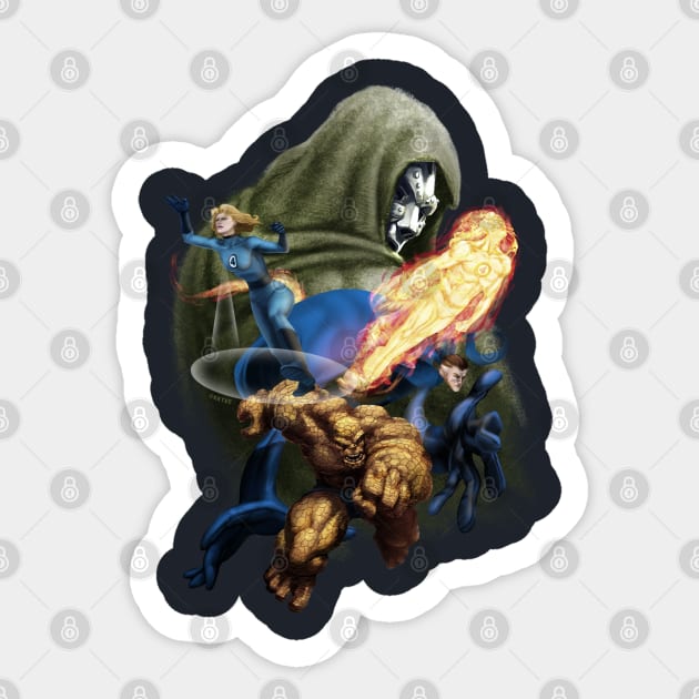 Doom's revenge Sticker by KKTEE